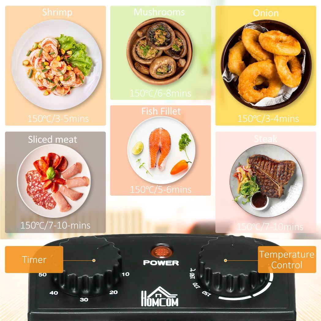 Svvalka3 Litre Deep Fat Fryer with Adjustable Temperature, 60min Timer, 2000W