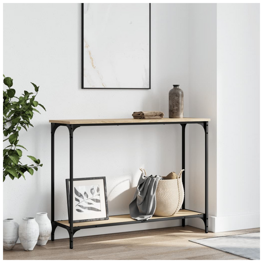 Console Table Sonoma Oak 101x30.5x75 cm Engineered Wood