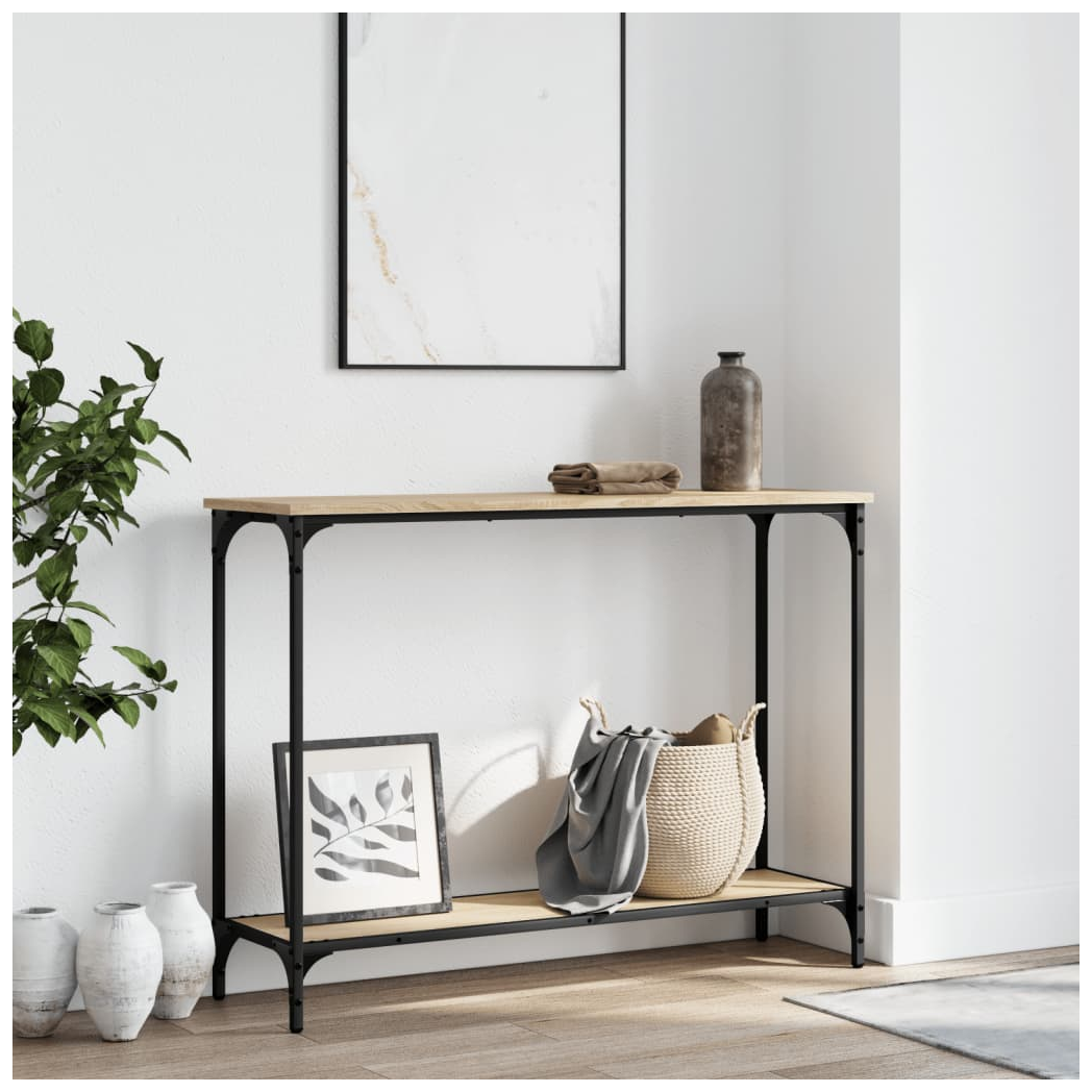 Console Table Sonoma Oak 101x30.5x75 cm Engineered Wood
