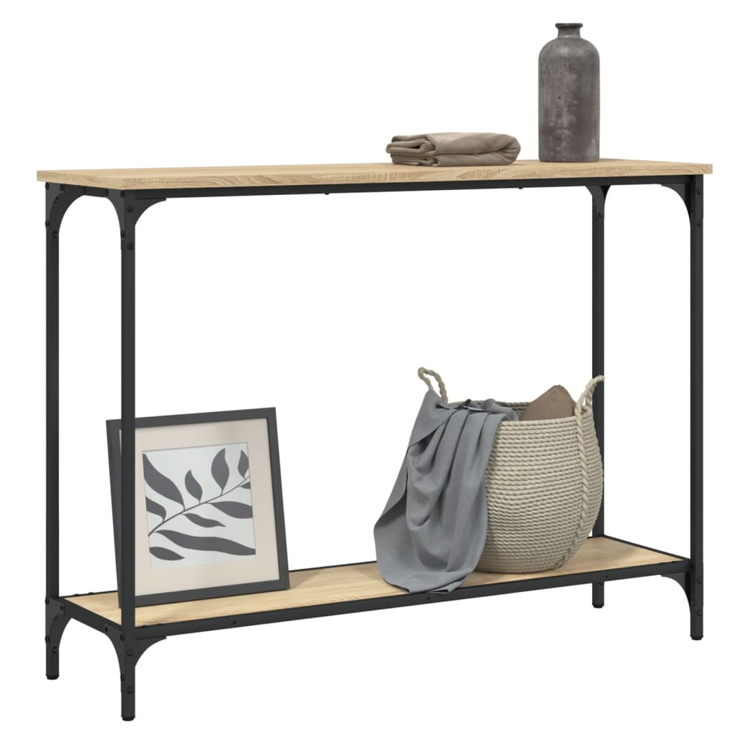 Console Table Sonoma Oak 101x30.5x75 cm Engineered Wood