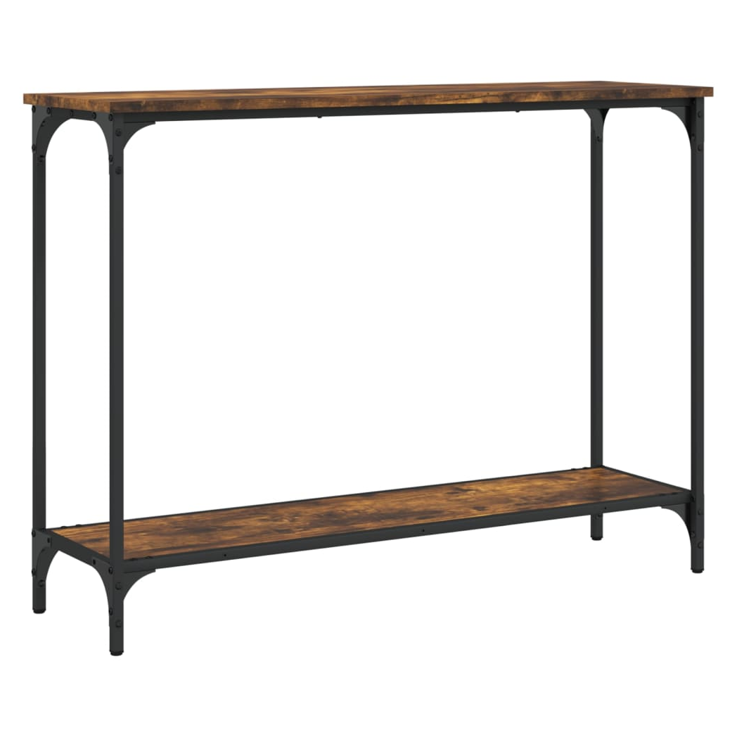 Console Table Smoked Oak 101x30.5x75 cm Engineered Wood