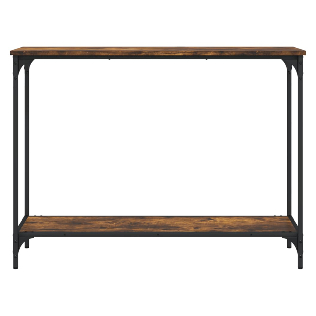 Console Table Smoked Oak 101x30.5x75 cm Engineered Wood