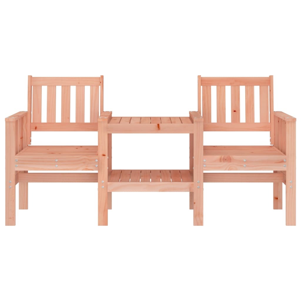 Garden Bench with Table 2-Seater Solid Wood Douglas