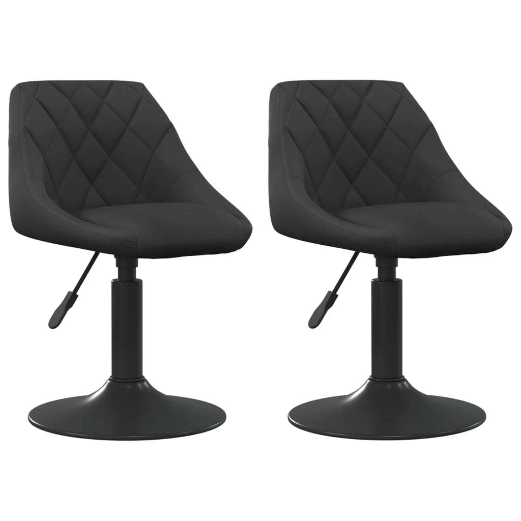 Swivel Dining Chairs 2 pcs Dark Grey Velvet