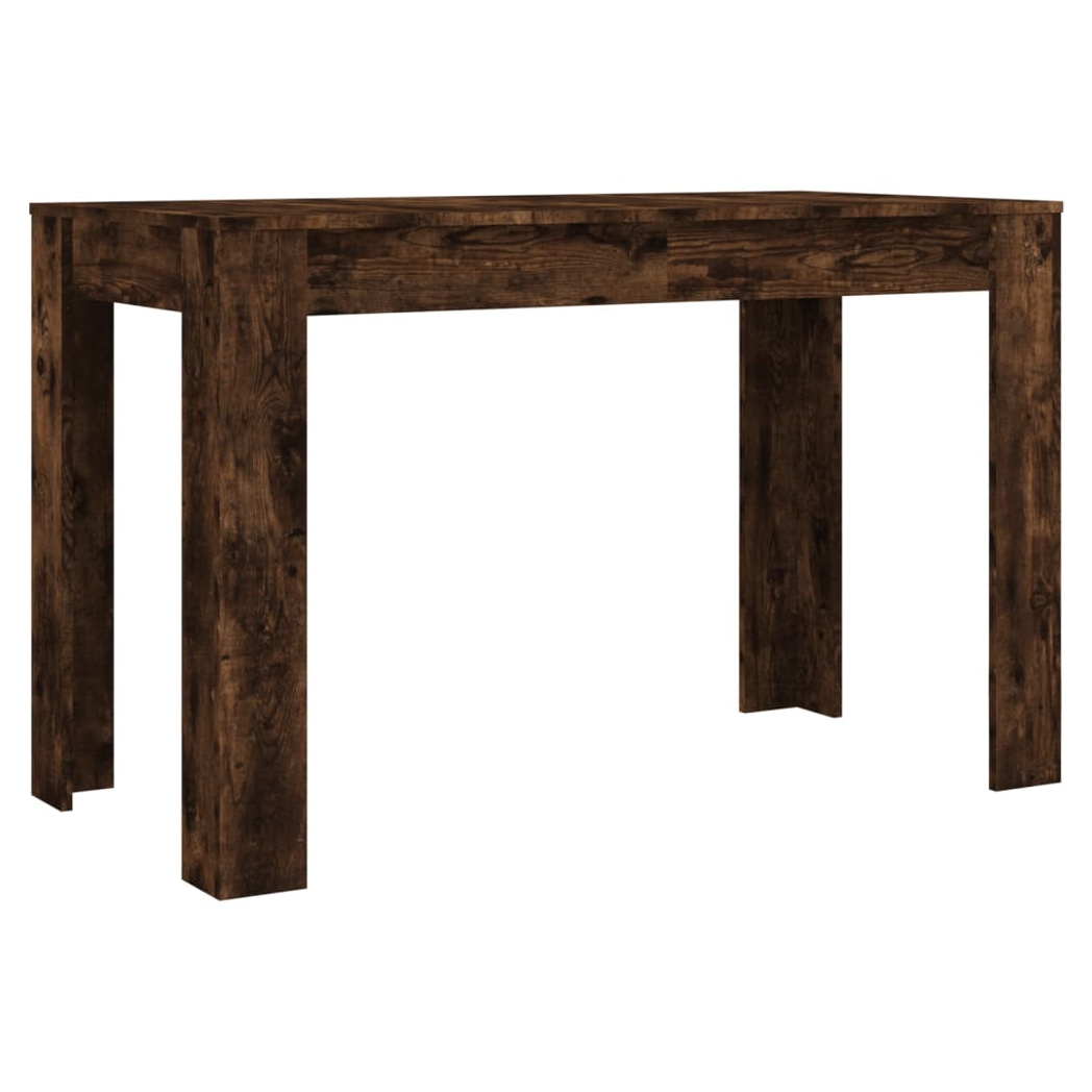 Dining Table Smoked Oak 120x60x76 cm Engineered Wood