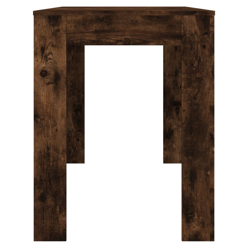 Dining Table Smoked Oak 120x60x76 cm Engineered Wood