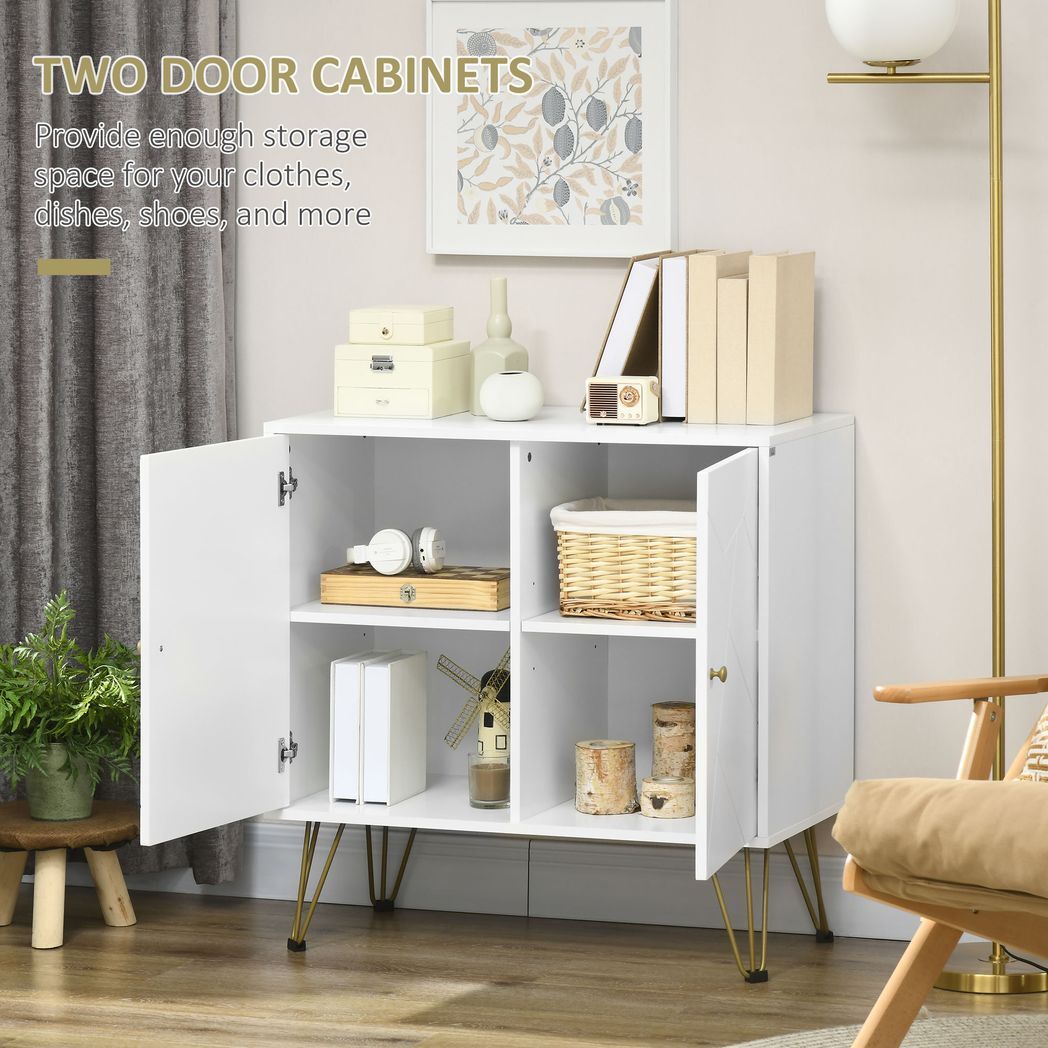 SvvalkaFreestanding Storage Cabinet with Adjustable Shelves for Living Room