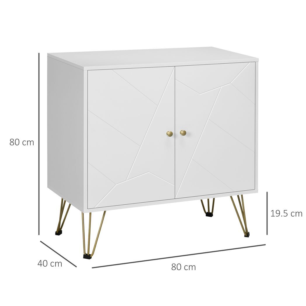 SvvalkaFreestanding Storage Cabinet with Adjustable Shelves for Living Room