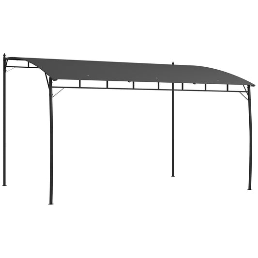 3 x 4m Metal Pergola, Outdoor Gazebo UV-Resistant Sun Shade Shelter