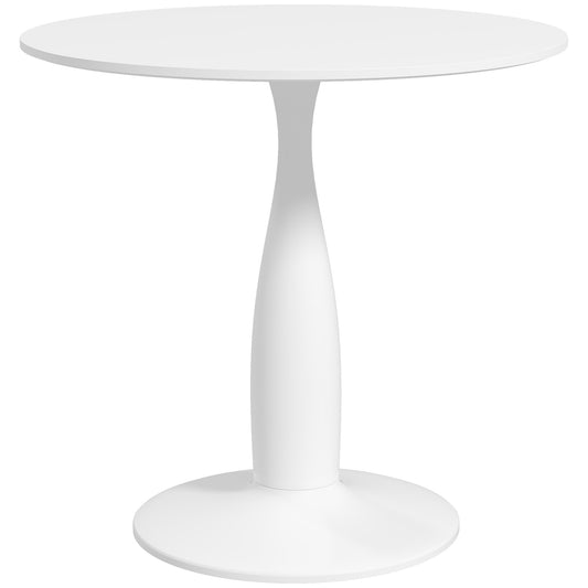 SvvalkaRound Dining Table with Steel Base for Living Room, Dining Room