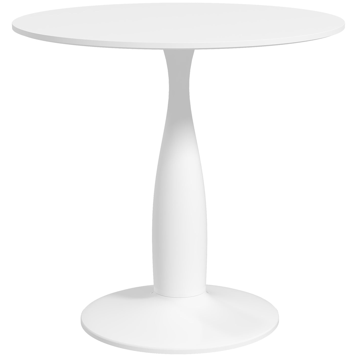 SvvalkaRound Dining Table with Steel Base for Living Room, Dining Room