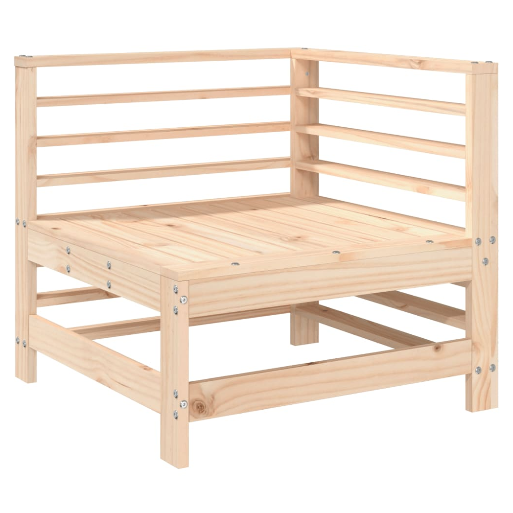 9 Piece Garden Lounge Set Solid Wood Pine