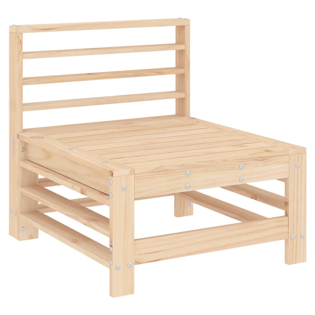 9 Piece Garden Lounge Set Solid Wood Pine