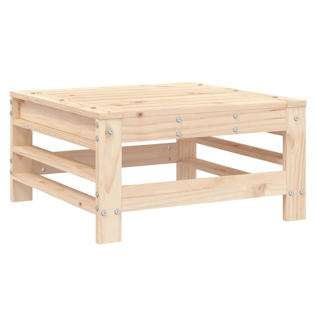 9 Piece Garden Lounge Set Solid Wood Pine