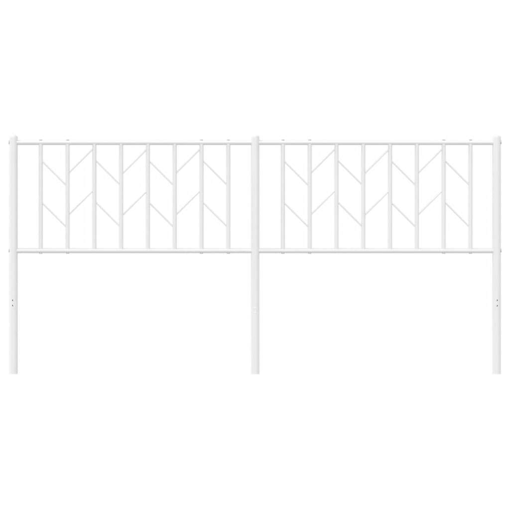 Metal Headboard White 180 cm