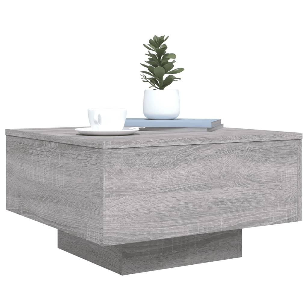 Coffee Table Grey Sonoma 55x55x31 cm Engineered Wood