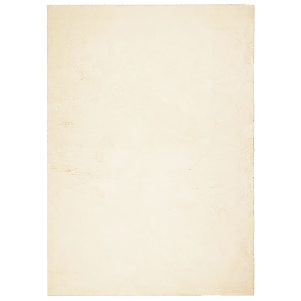 Rug HUARTE Short Pile Soft and Washable Cream 160x230 cm