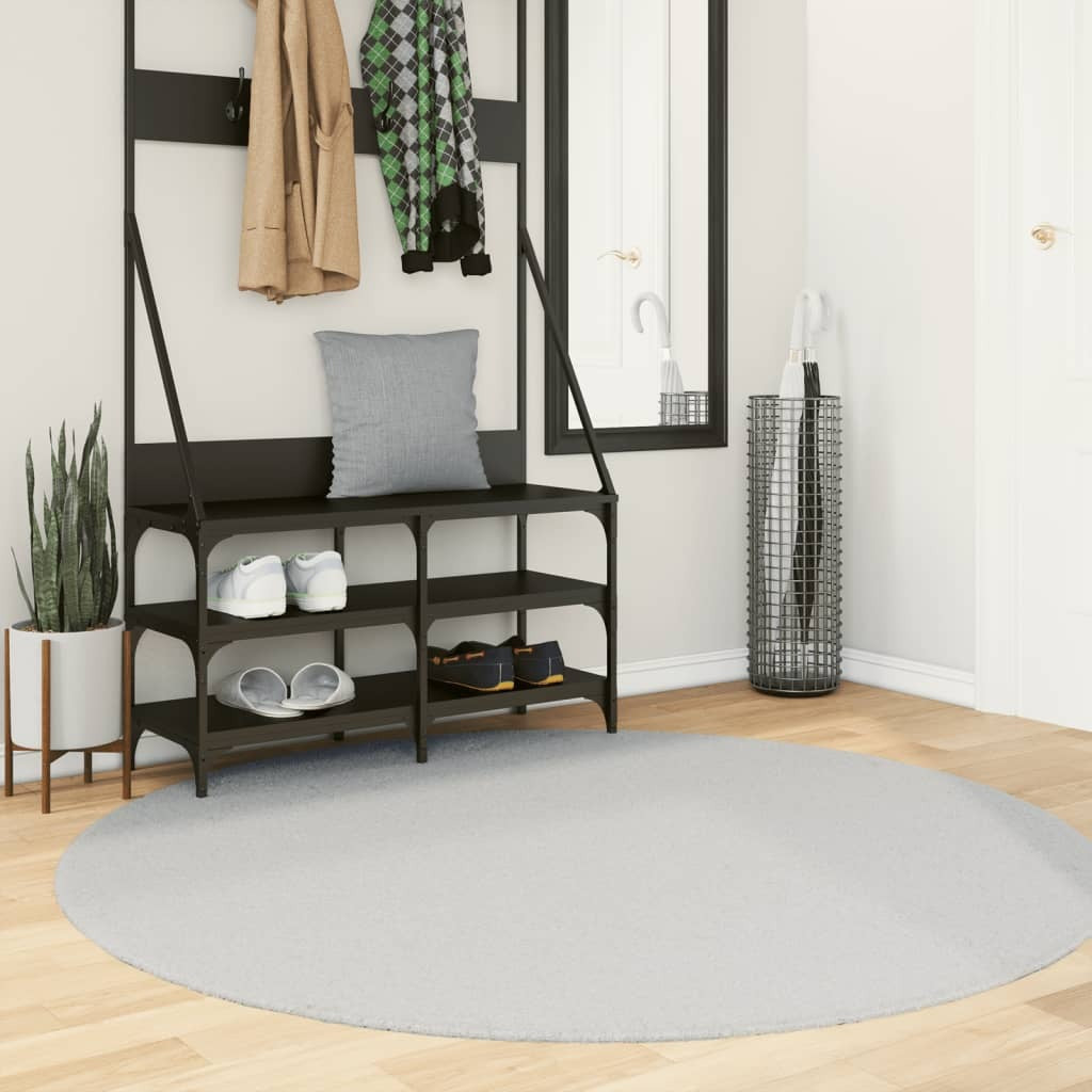 Rug HUARTE Short Pile Soft and Washable Grey  160 cm