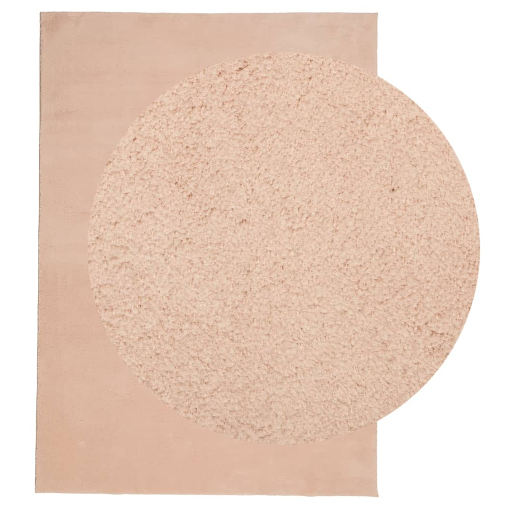 Rug HUARTE Short Pile Soft and Washable Blush 120x170 cm