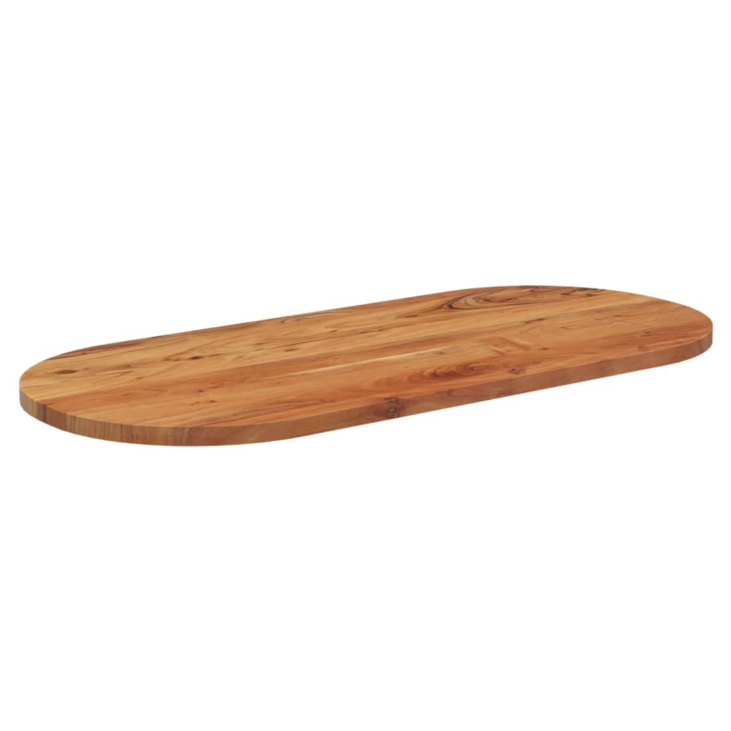 Table Top 110x50x2.5 cm Oval Solid Wood Acacia