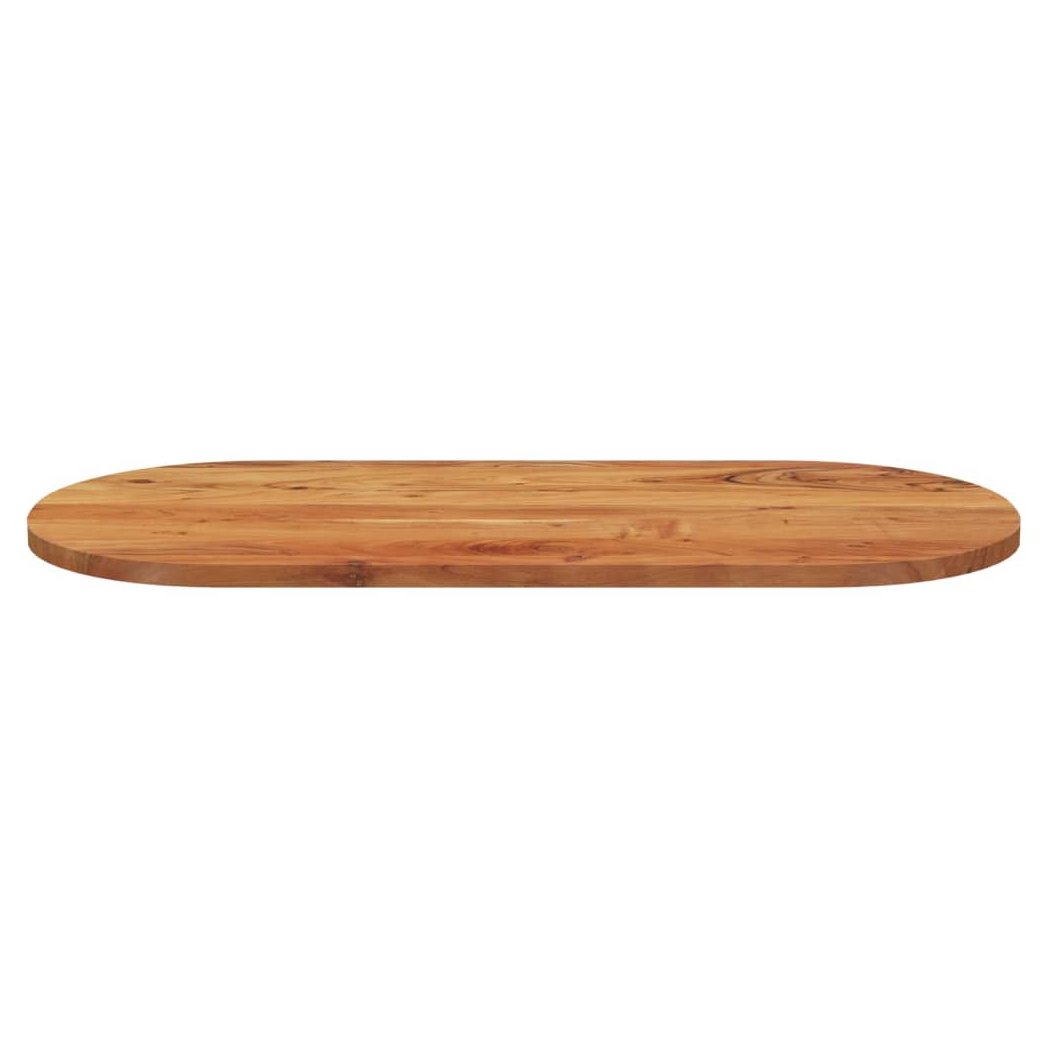 Table Top 110x50x2.5 cm Oval Solid Wood Acacia