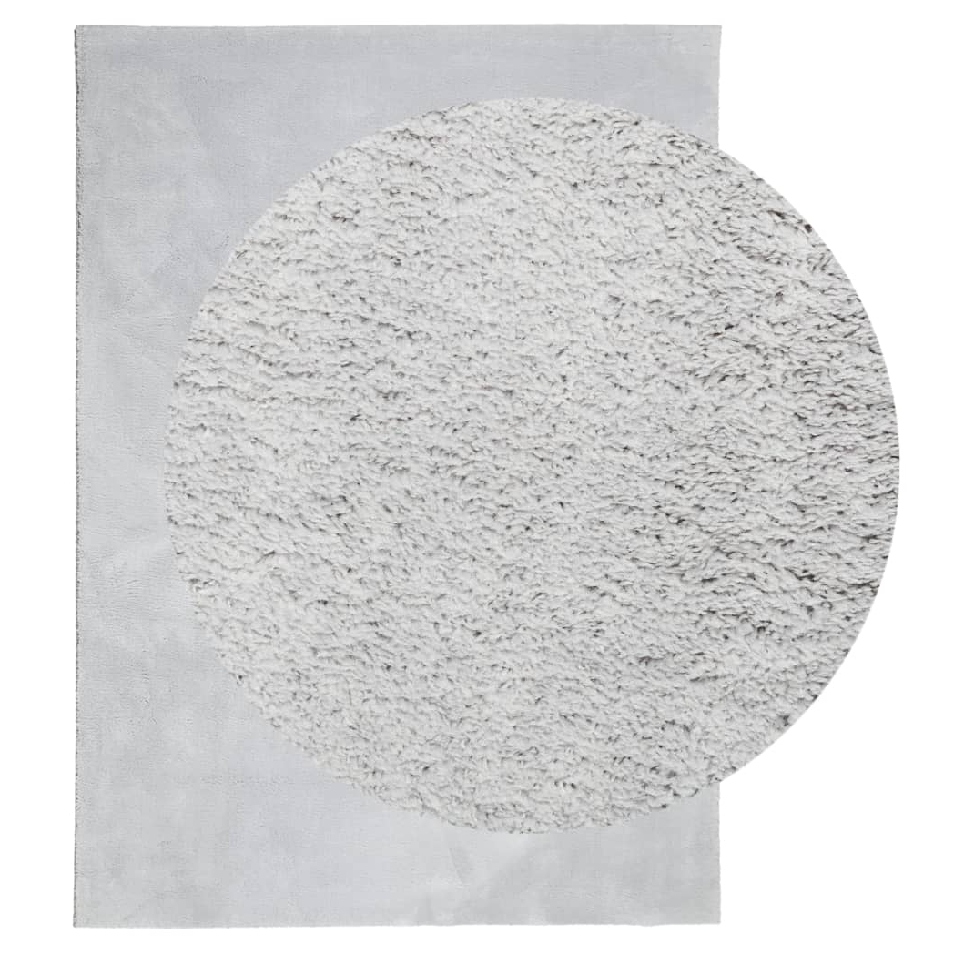 Rug HUARTE Short Pile Soft and Washable Grey 160x230 cm