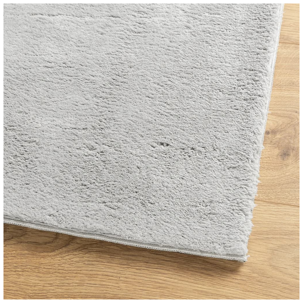 Rug HUARTE Short Pile Soft and Washable Grey 160x230 cm