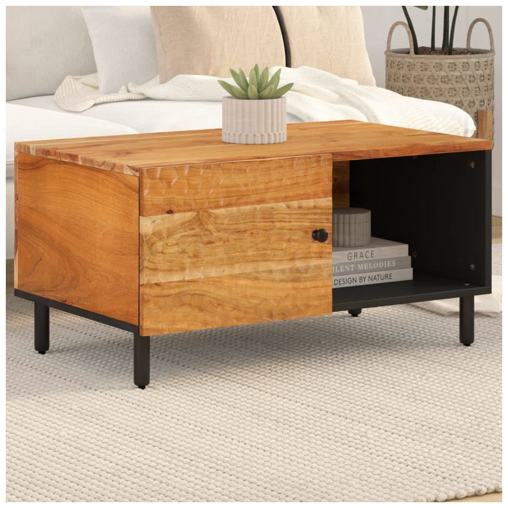 Coffee Table 80x50x40 cm Solid Wood Acacia