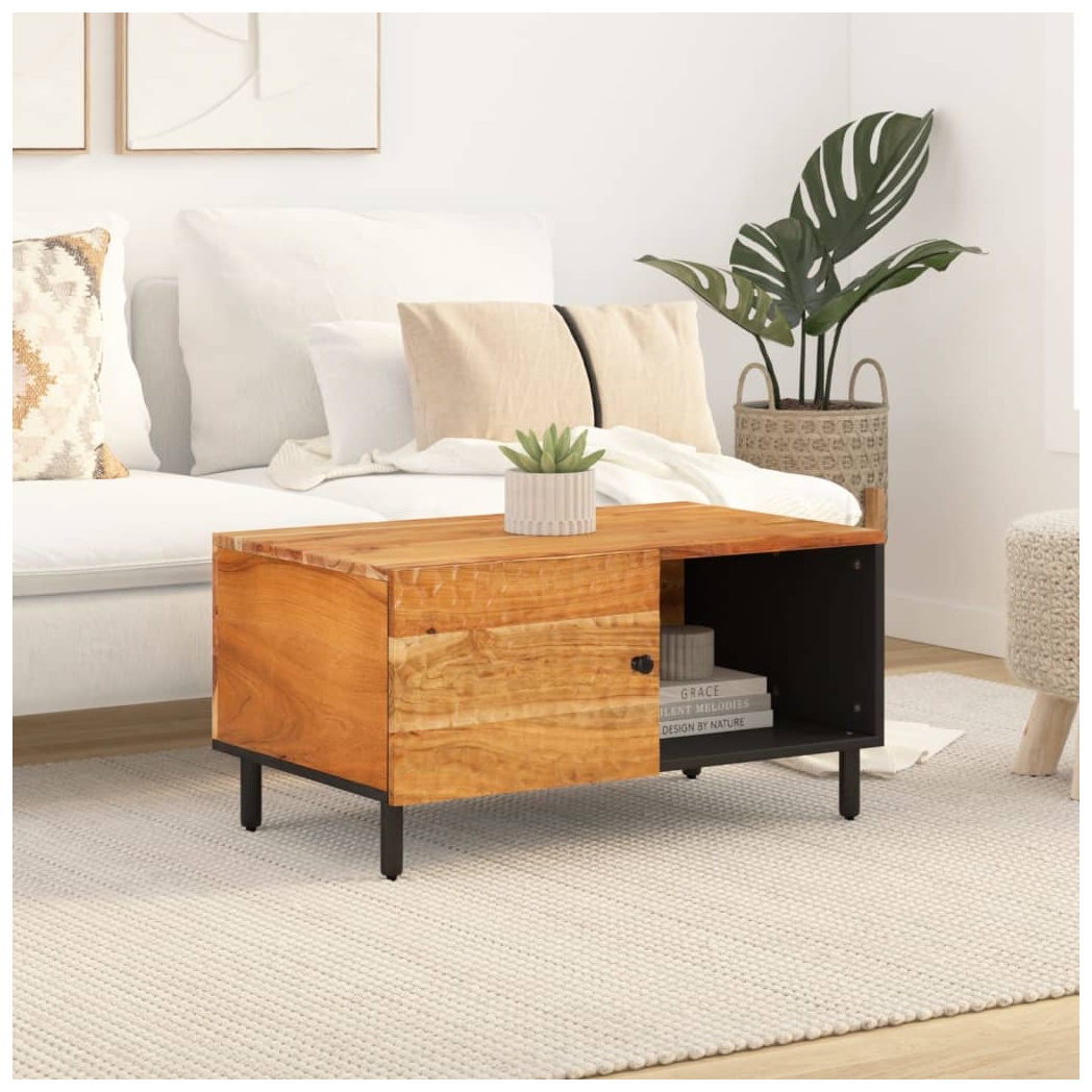 Coffee Table 80x50x40 cm Solid Wood Acacia