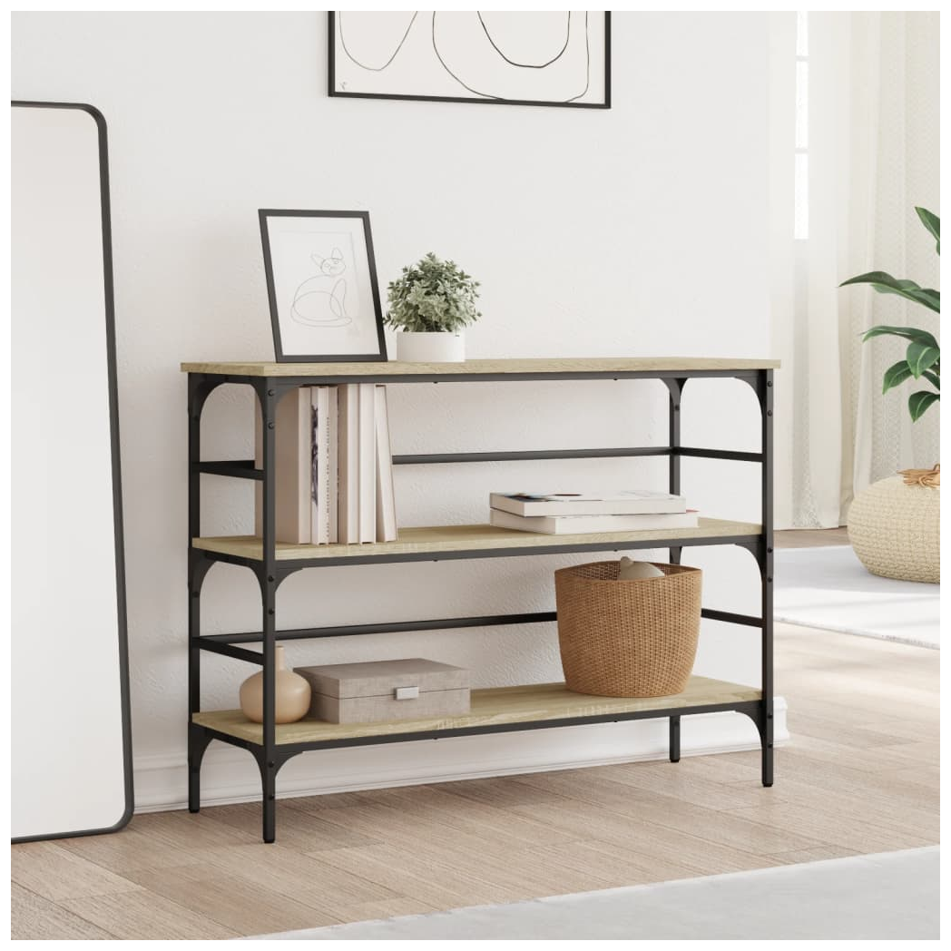 Console Table Sonoma Oak 100x32x75 cm Engineered Wood