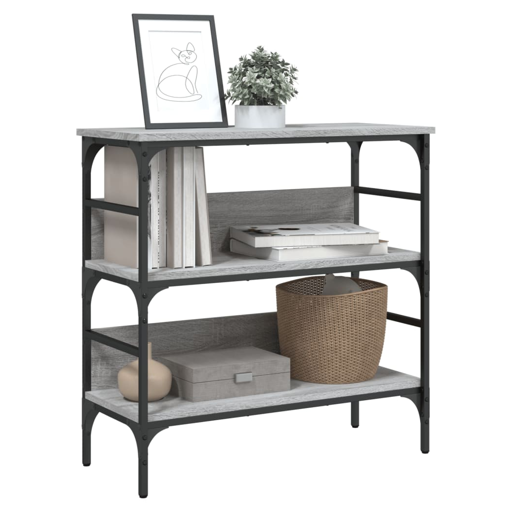 Console Table Grey Sonoma 75x32x75 cm Engineered Wood