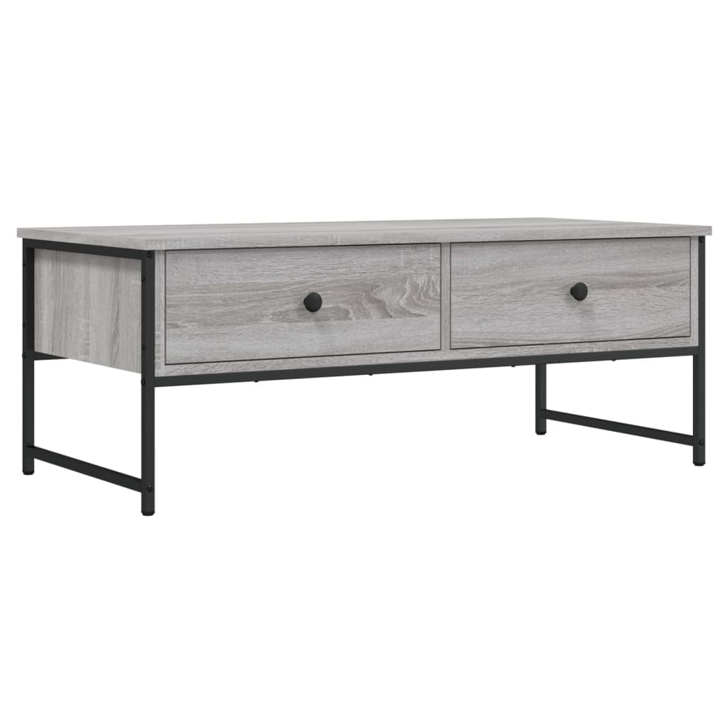 Coffee Table Grey Sonoma 101x49x39.5 cm Engineered Wood
