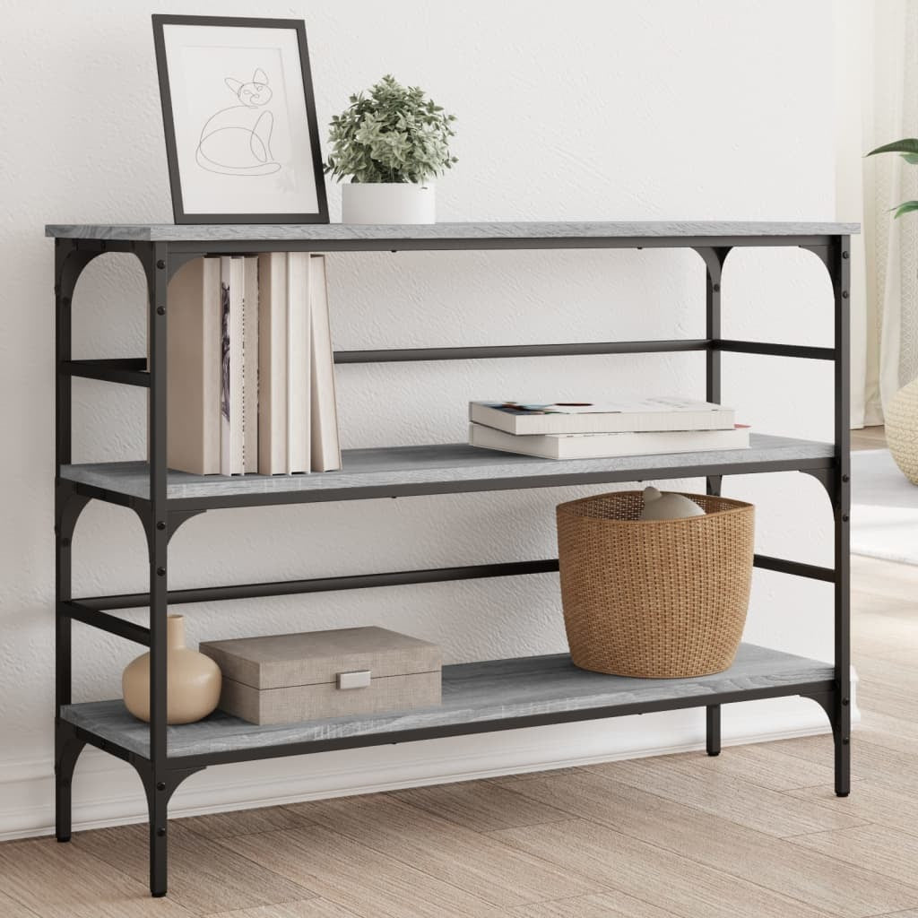 Console Table Grey Sonoma 100x32x75 cm Engineered Wood