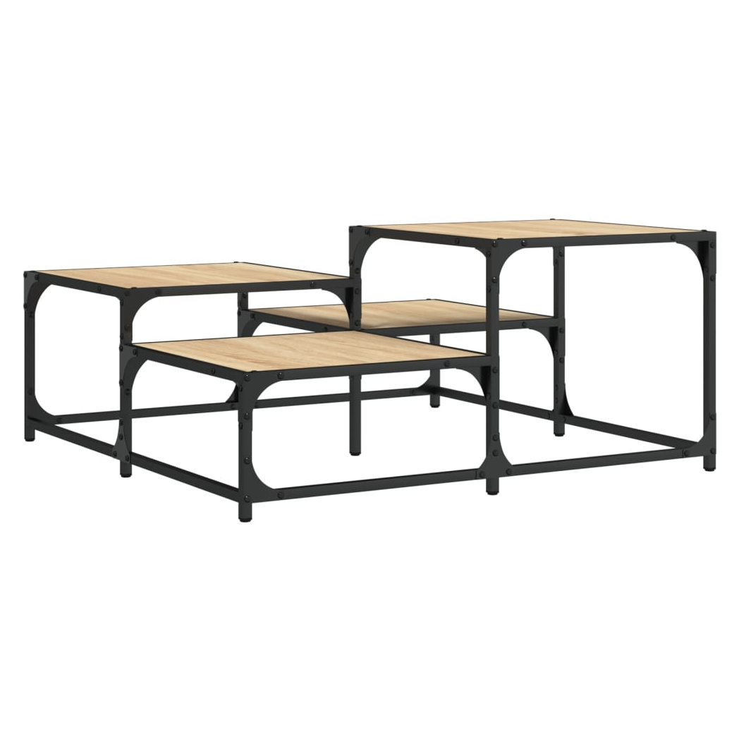 Coffee Table Sonoma Oak 87.5x87.5x40 cm Engineered Wood