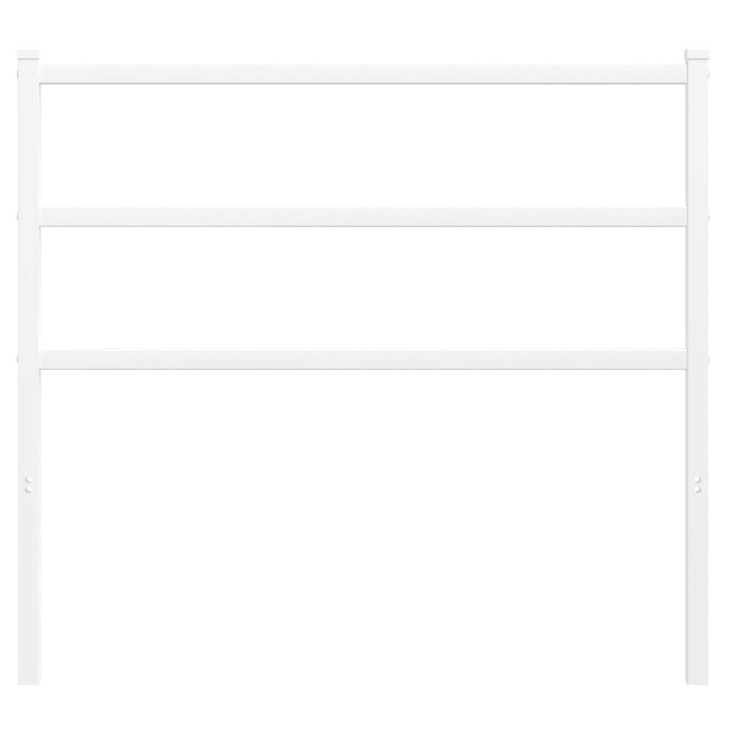Metal Headboard White 107 cm