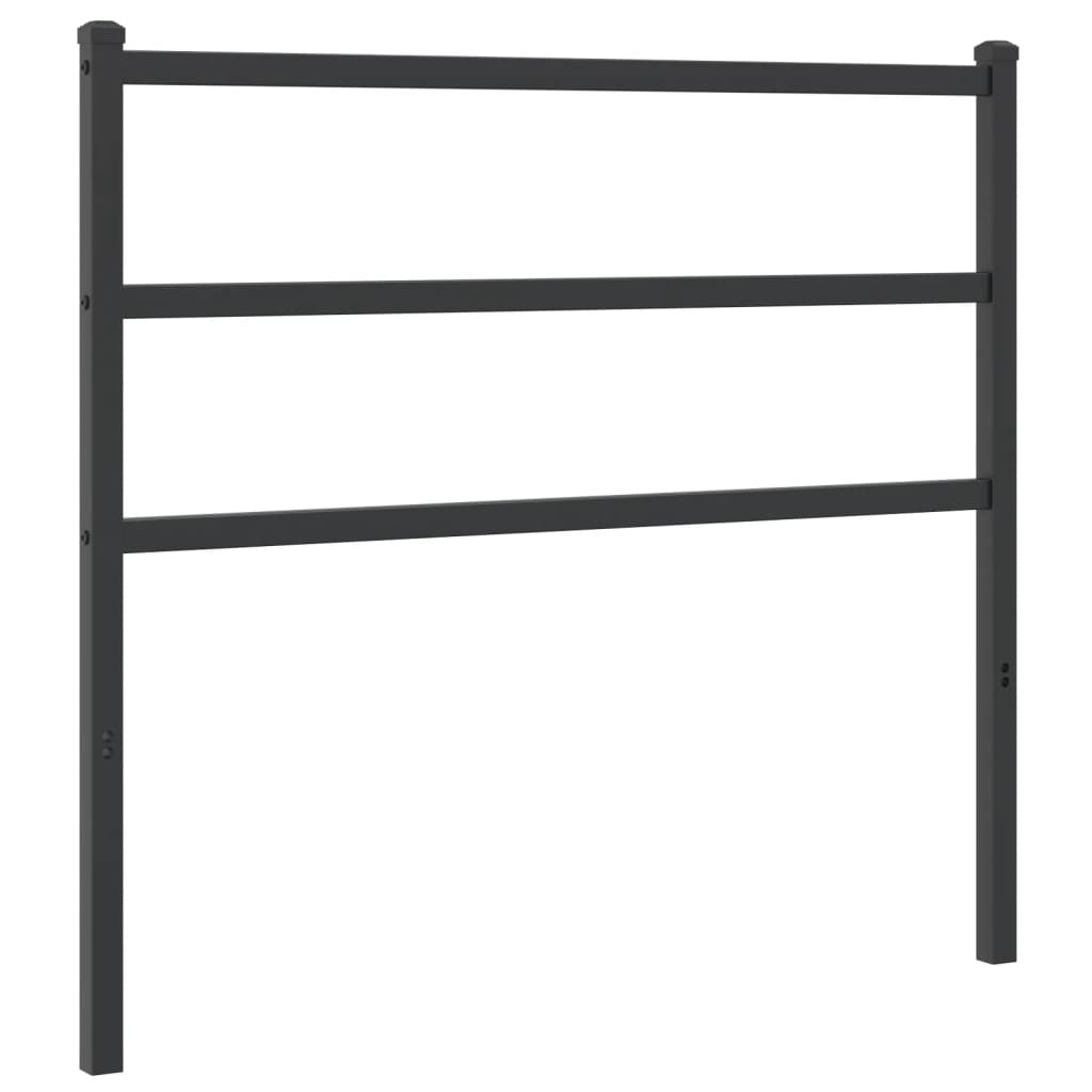 Metal Headboard Black 107 cm