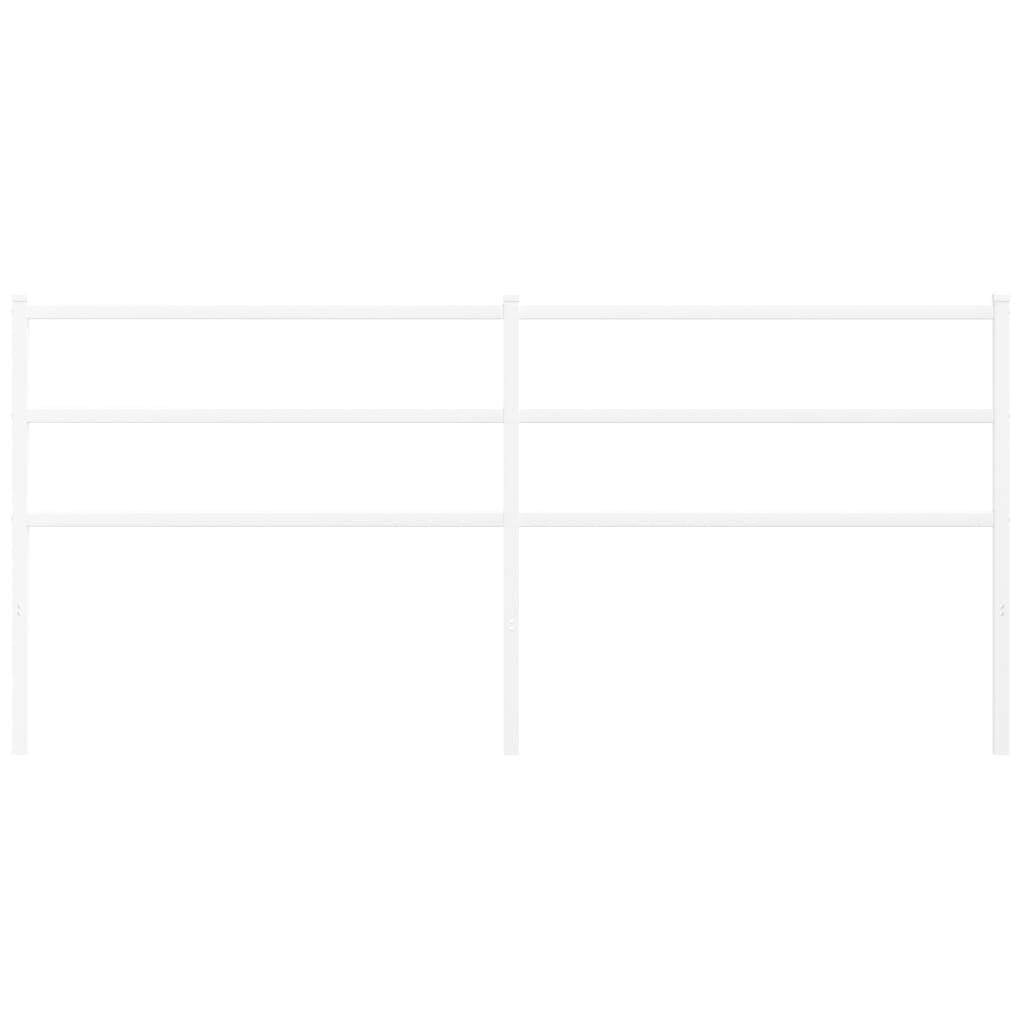 Metal Headboard White 193 cm