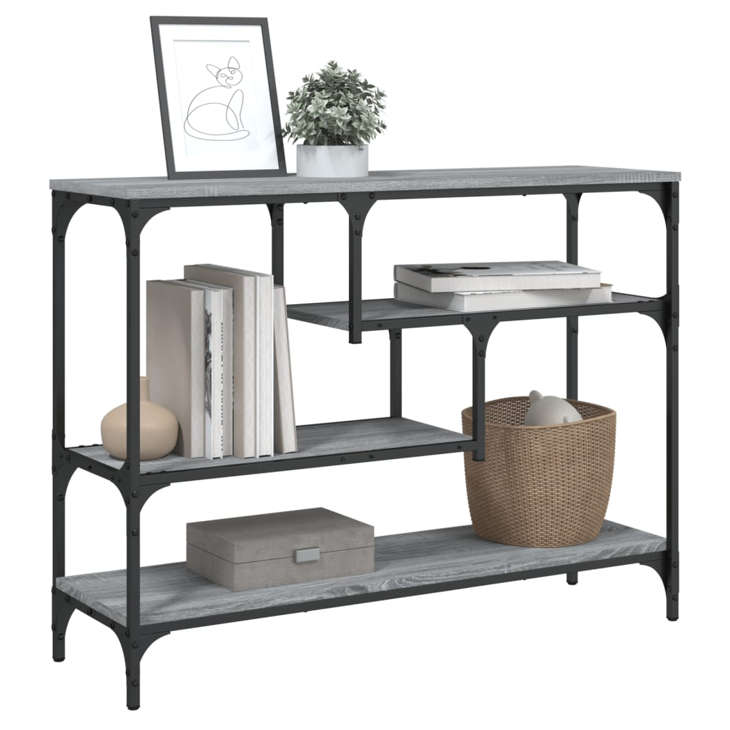 Console Table Grey Sonoma 100x30x75 cm Engineered Wood