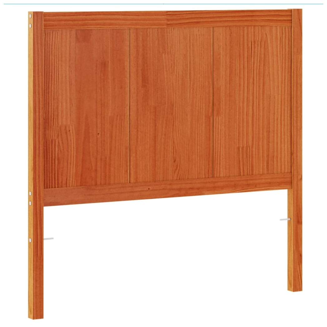 Headboard Wax Brown 100 cm Solid Wood Pine
