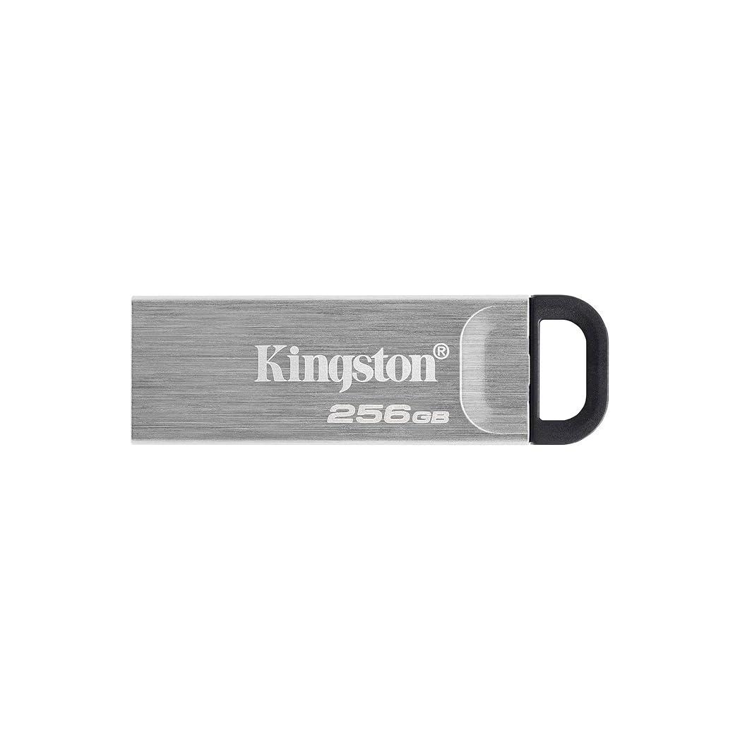Kingston DataTraveler Kyson USB 3.2 Gen 1 Flash Drive 256GB - Stylish Capless Metal Case