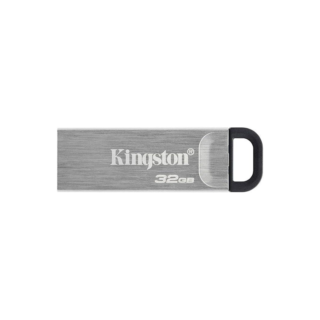 Kingston DataTraveler Kyson USB 3.2 Gen 1 Flash Drive 32GB - Stylish Capless Metal Case