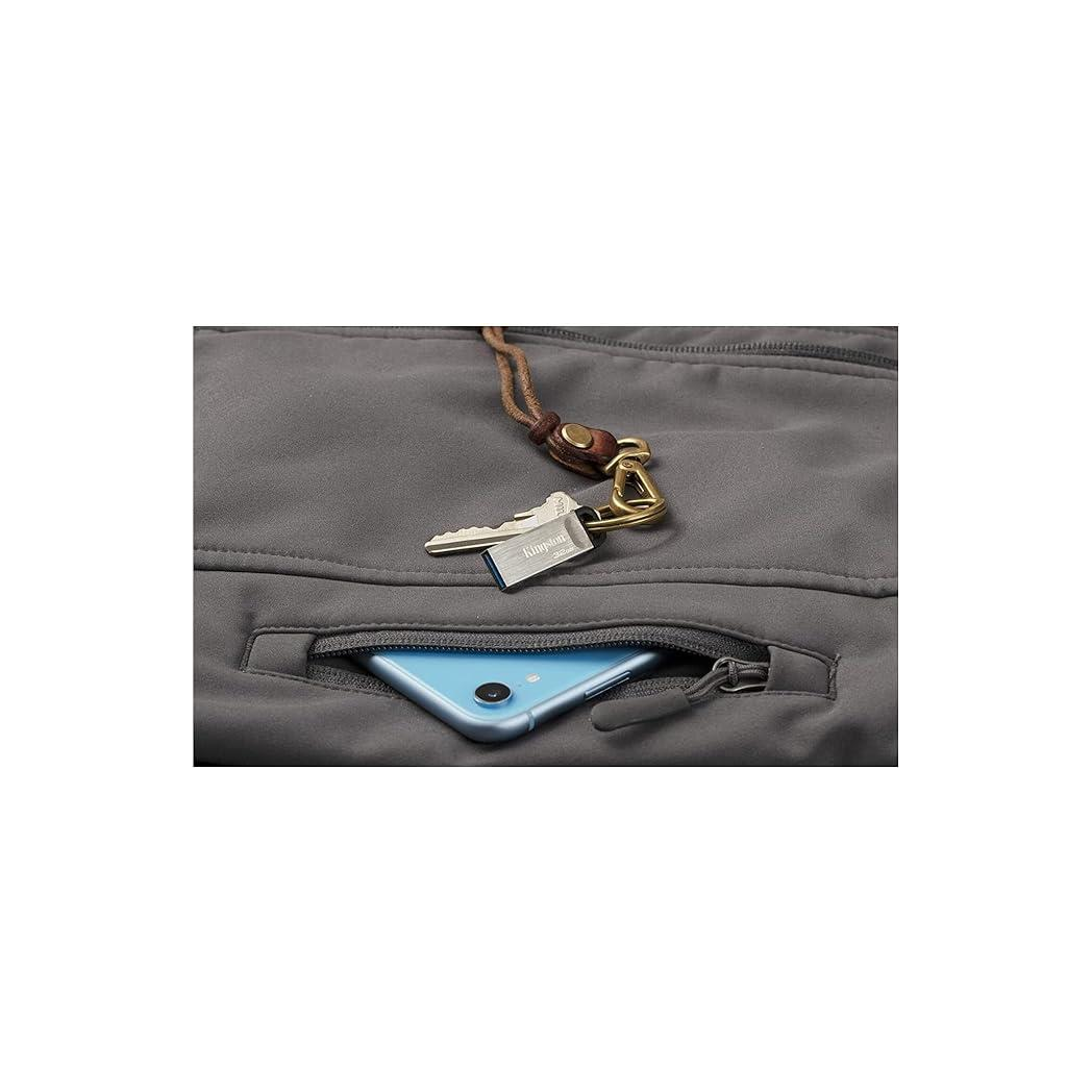 Kingston DataTraveler Kyson USB 3.2 Gen 1 Flash Drive 32GB - Stylish Capless Metal Case