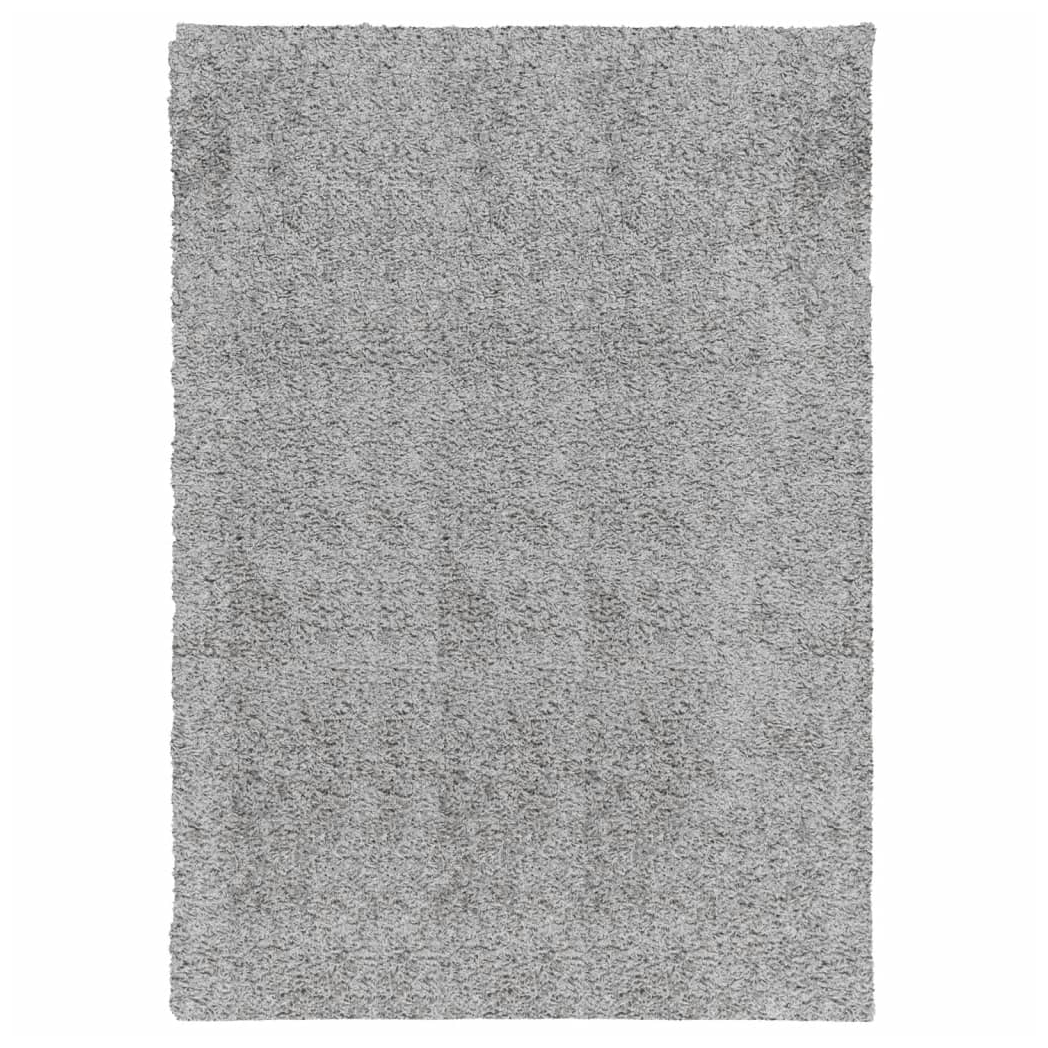 Shaggy Rug PAMPLONA High Pile Modern Grey 160x230 cm