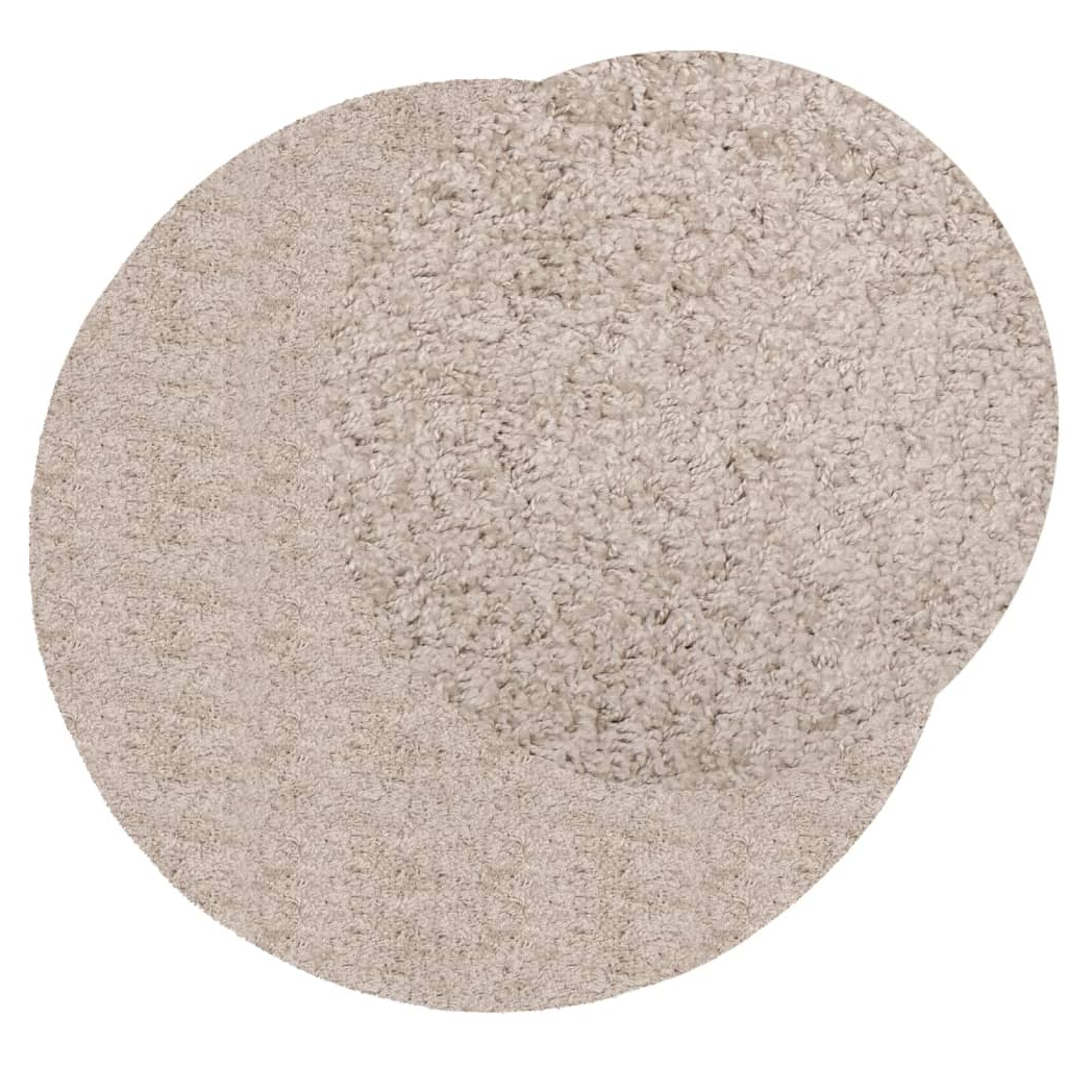 Shaggy Rug PAMPLONA High Pile Modern Beige  100 cm
