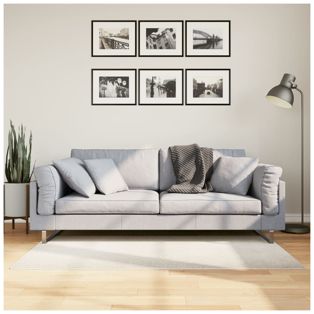 Rug IZA Short Pile Scandinavian Look Cream 80x150 cm