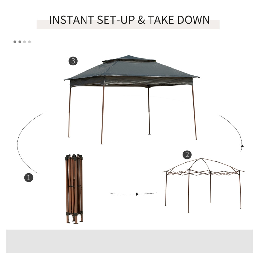 Tent Outdoor Patio Pop Up Canopy Gazebo