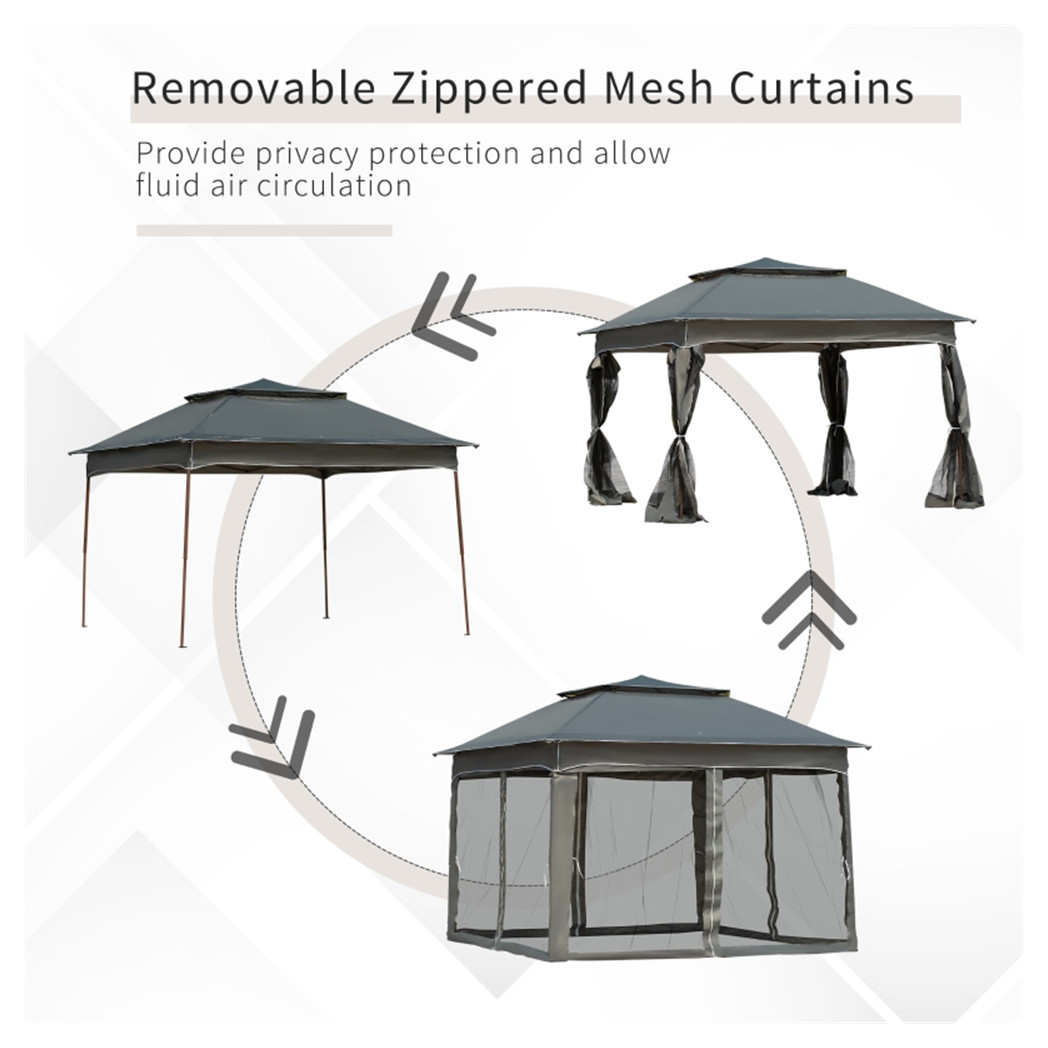 Tent Outdoor Patio Pop Up Canopy Gazebo