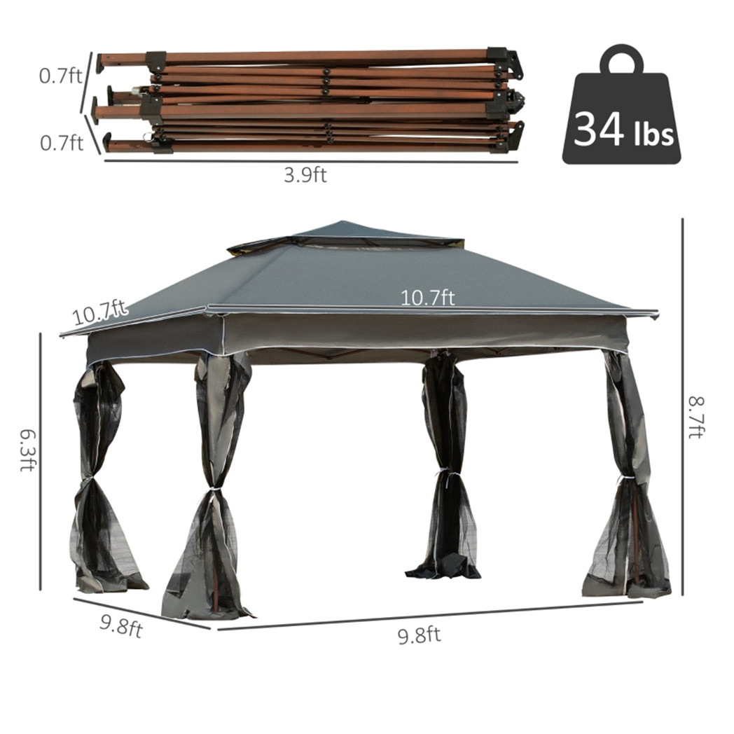 Tent Outdoor Patio Pop Up Canopy Gazebo