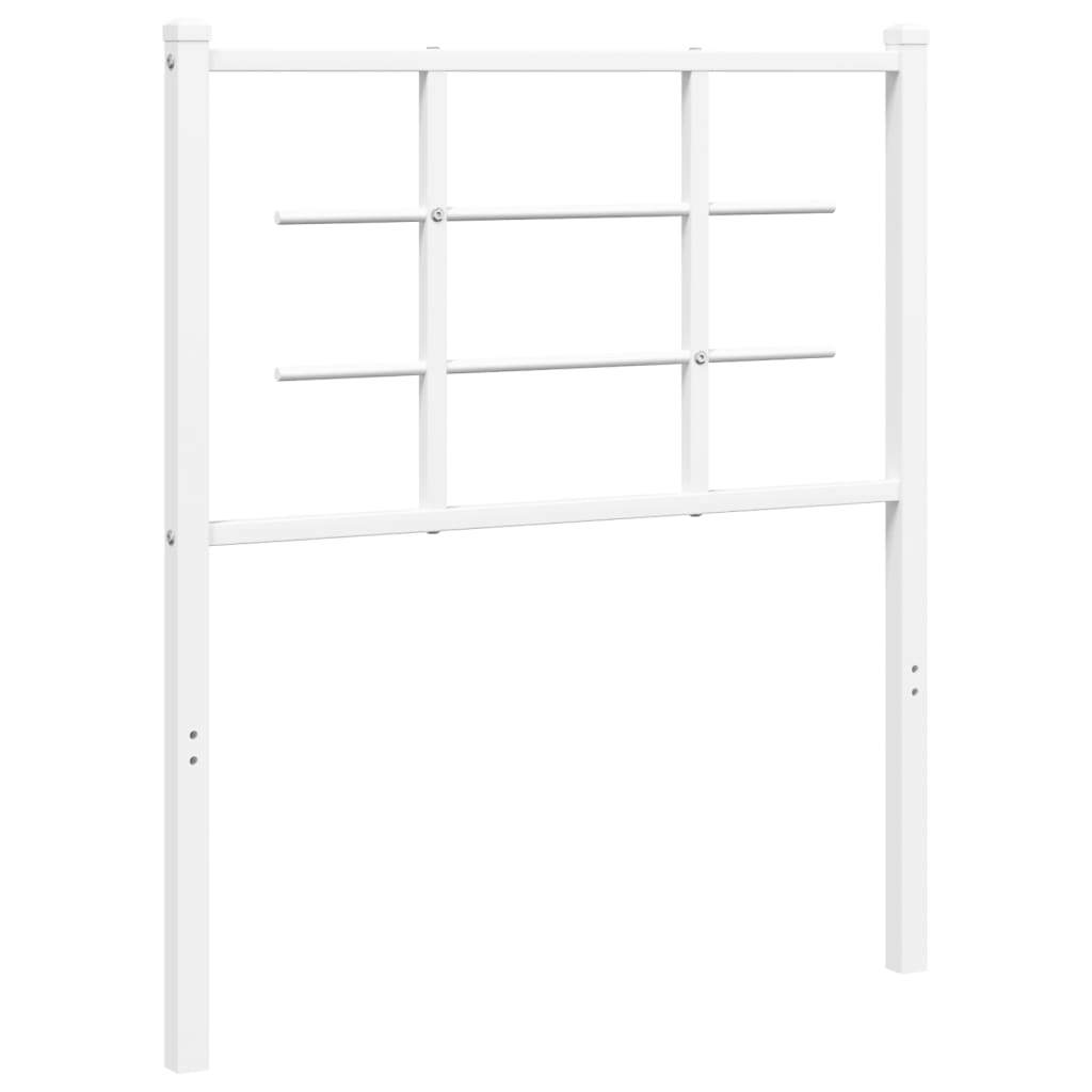 Metal Headboard White 75 cm