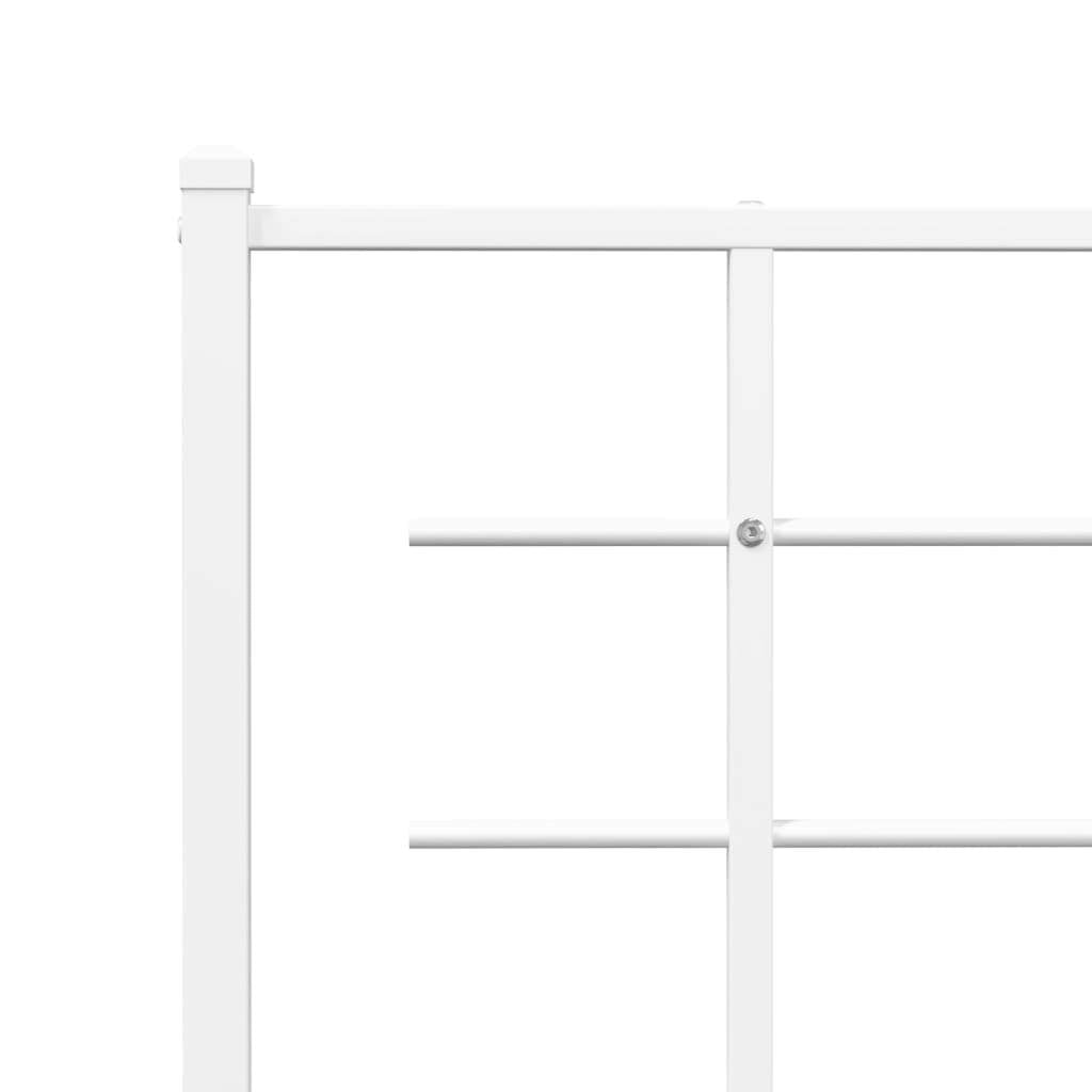 Metal Headboard White 75 cm